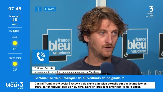 Le Vaucluse manquera-t-il de surveillants de baignade cet été ? Avec Thibaut Bravais de l'Afsa 84