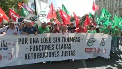 Décima jornada de huelga de los funcionarios de justicia