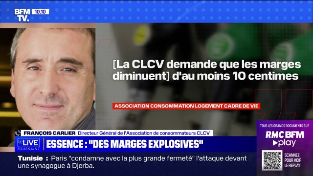 François Carlier, directeur Général de l’Association de consommateurs CLCV : Il faut baisser de 10 centimes la marge brute des distributeurs