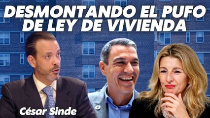 César Sinde desmonta la chusca ley de vivienda del Gobierno 