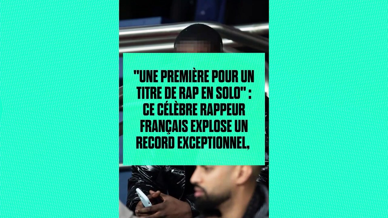 "Une première pour un titre de rap en solo" : ce célèbre rappeur français explose un record exceptionnel, même Jul ne peut pas lutter
