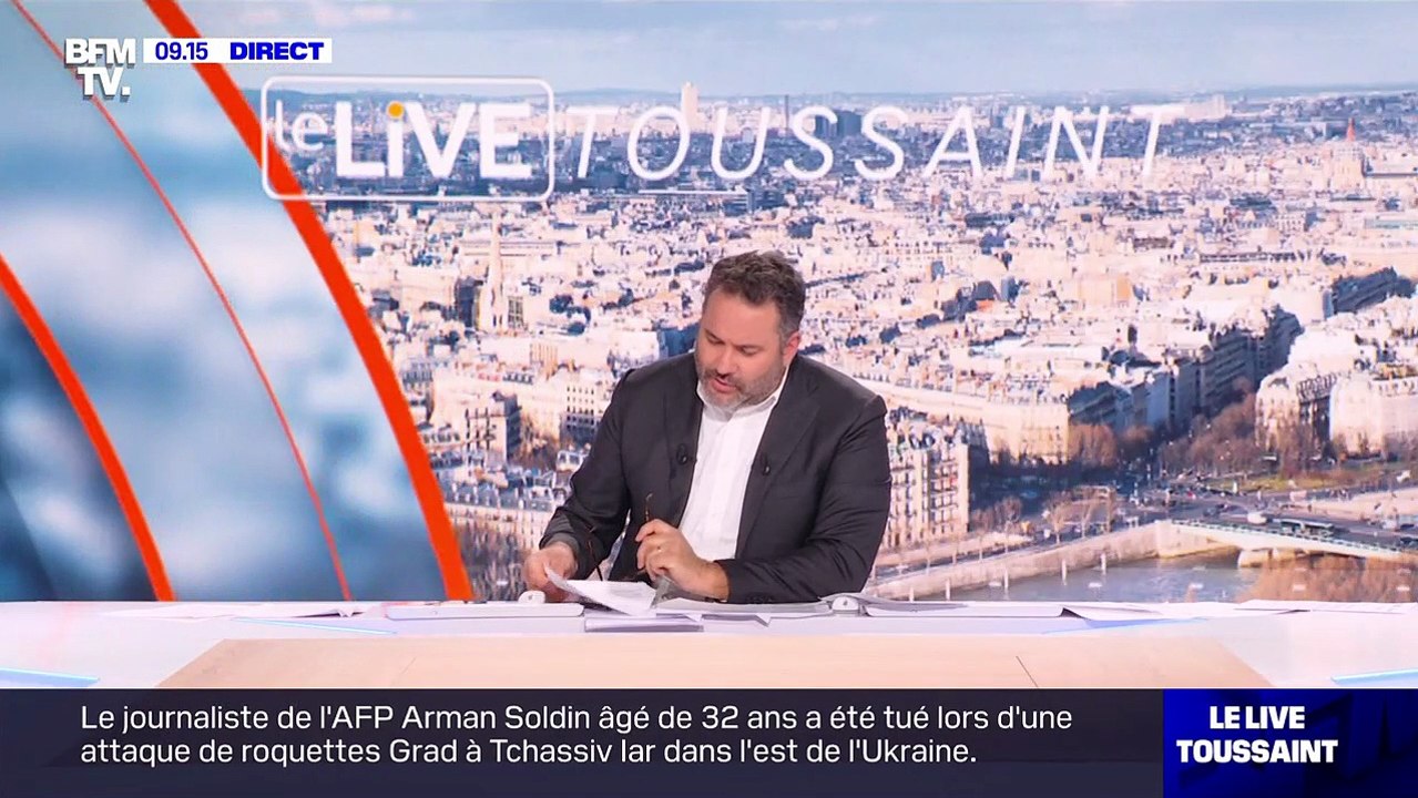 Bruce Toussaint rend hommage à Arman Soldin, journaliste français, décédé en Ukraine