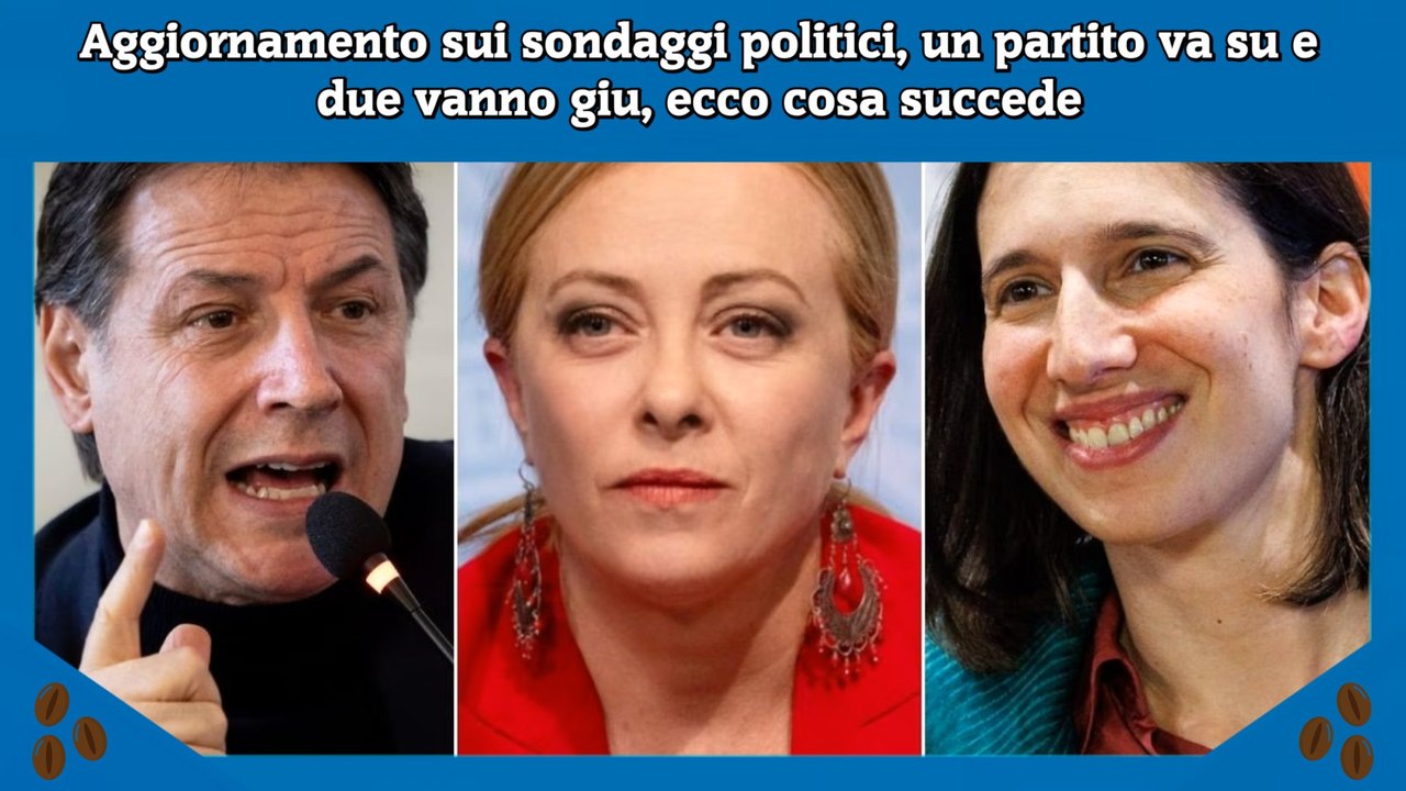 Aggiornamento sui sondaggi politici, un partito va su e due vanno giu, ecco cosa succede