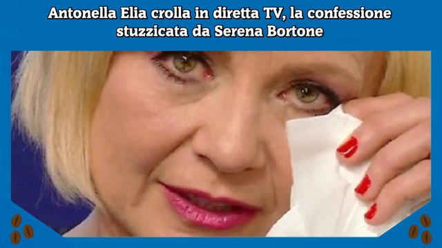 Antonella Elia crolla in diretta TV, la confessione stuzzicata da Serena Bortone