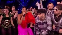 Watch: Alesha Dixon performs rap on history of Eurovision during semi-final