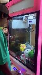 Il gagne une peluche très réaliste à la machine à pince
