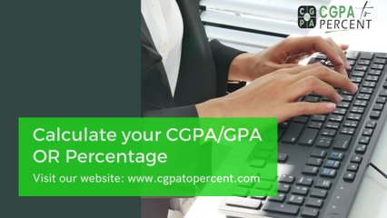 CGPA to percentage - CGPA Calculator