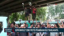 Mogok Bekerja, Sopir Mikrolet di Tebet Demo Protes Penambahan Bus TransJakarta!
