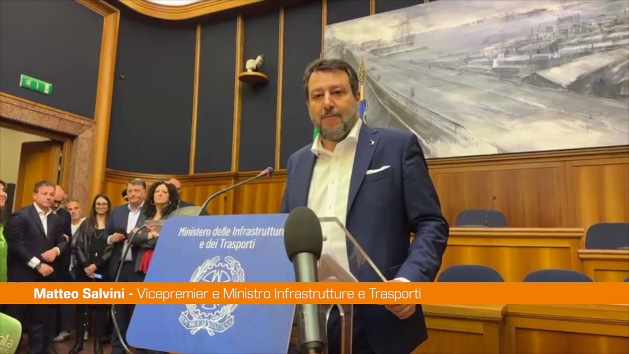 Ponte Stretto, Salvini "Se tutto come previsto transitabile nel 2032"