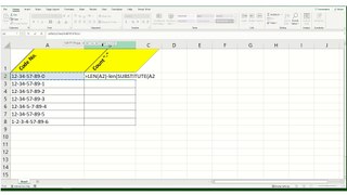 MS Excel; Count specific characters of a cell only; Urdu/Hindi