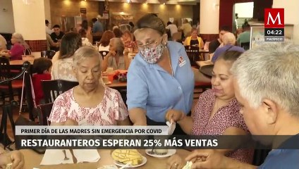 Télécharger la video: Restauranteros esperan derrama de mil 300 mdp por Día de las Madres