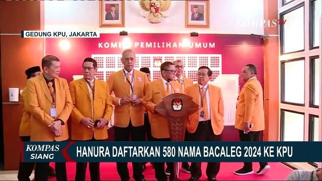 Ketum Partai Hanura Oesman Sapta Daftarkan 580 Nama Bakal Caleg dari 84 Daerah, 32 Persen Perempuan