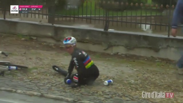 Tour d’Italie 2023 - Remco Evenepoel à terre sur la 5 étape du Giro... à cause d’un chien !