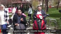 Engelliler gönüllerince eğlendi, izleyenler duygu dolu anlar yaşadı