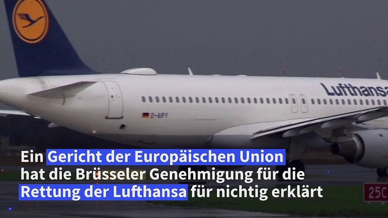 Staatliche Rettung der Lufthansa war nicht rechtens