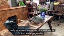 Jonathon and Yvonne Holder who own Welsh Vernacular Antiques have seen a boost in business since connecting to full fibre broadband