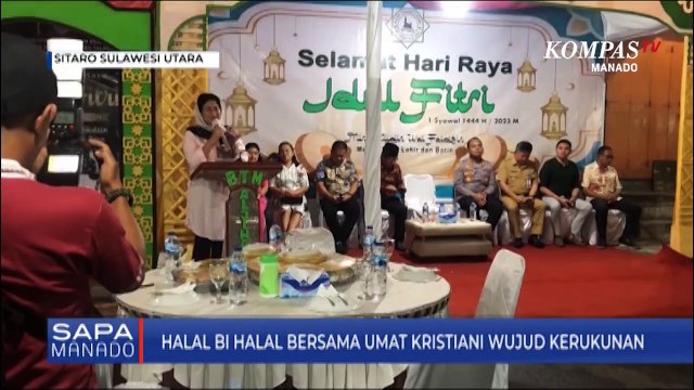 Umat Muslim Di Sitaro Menggelar Halal Bi Halal dan Dihadiri Oleh Umat Nasrani