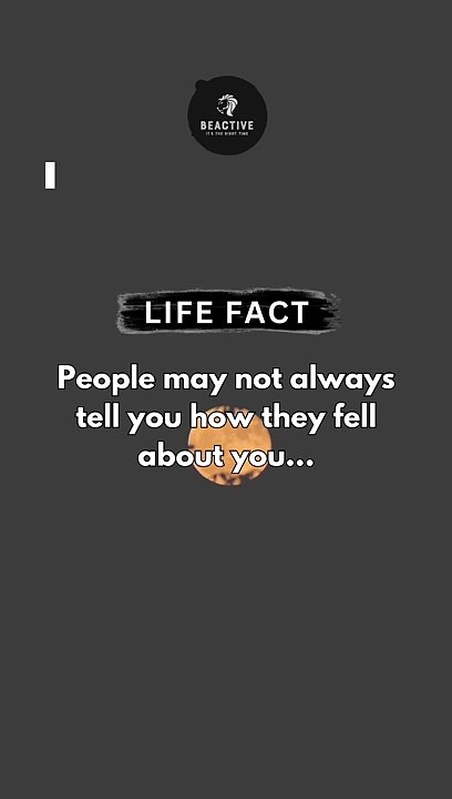 People may not always tell you how they feel about you... #short #beactivewithbhatti