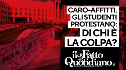 Gli studenti protestano per il caro-affitti: di chi è la colpa?