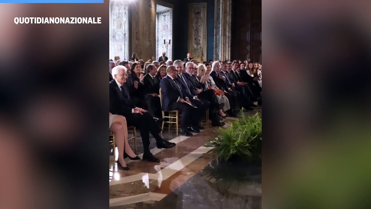 David 2023, Geppi Cucciari scherza con il presidente Mattarella