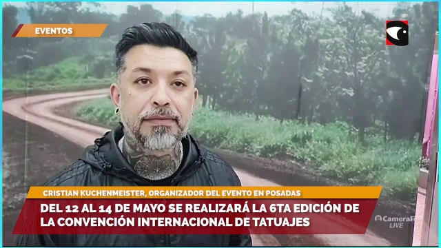 Cristian Kuchenmeister, organizador de la 6ta edición de la Convención Internacional de Tatuajes, dió detalles del evento que se llevará a cabo en Misiones