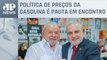 Lula e Jean Paul Prates, presidente da Petrobras, se reúnem em Brasília