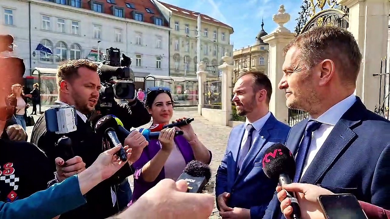 ZÁZNAM: I. Matovič po prijatí prezidentkou Z. Čaputovou