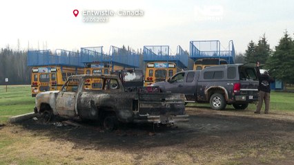 شاهد: انحسار الحرائق في غرب كندا وقلق من ارتفاع متوقع في درجات الحرارة