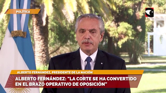 Alberto denunció que la Corte manipula los tiempos electorales para favorecer a la oposición y solicitó tanto la Reforma Judicial como el Juicio Político