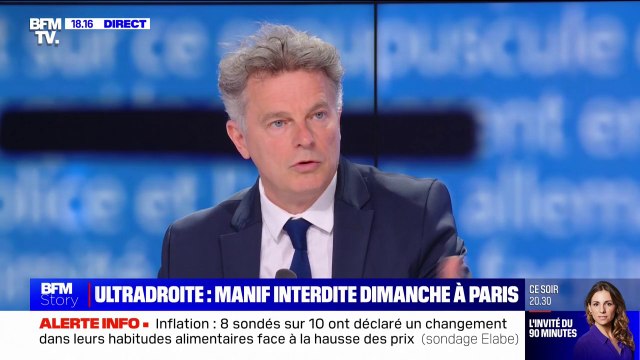 Ultradroite: Tenir des propos antisémites, racistes dans notre pays, c'est interdit (...) Ils n'ont pas de place dans notre pays estime Fabien Roussel (PCF)