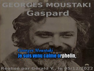 Georges Moustaki_Gaspard (1969)karaoké