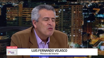Ministro Luis Fernando Velasco, afirma que el gobierno negocia con narcotraficantes