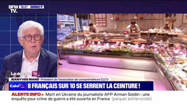 Inflation: De plus en plus de familles se restreignent dans leur consommation et on achète des produits de moins en moins haut de gamme indique Jean-Yves Mano (CLCV)