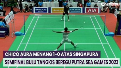 Chico Aura Menang 1-0 atas Singapura di Semifinal Bulu Tangkis Beregu Putra SEA Games 2023
