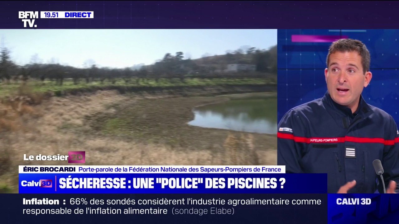 Sécheresse: "On est inquiets mais on est prêts" affirme Éric Brocardi, porte-parole de la Fédération Nationale des Sapeurs-Pompiers de France