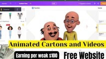 How to make animated video and cartons | cartoons | animated video | animaker | pak social tips