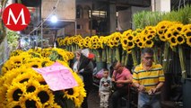 Reportan alta afluencia en el Mercado de Jamaica por venta de flores para el Día de las Madres