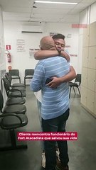 Cliente agradece funcionários de mercado que salvaram sua vida