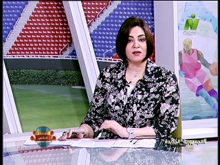 الاعلامية سماح عمار لقاء / مجدى خلف المدير الفنى للجنة الفنية لقطاعات باتحاد الكره