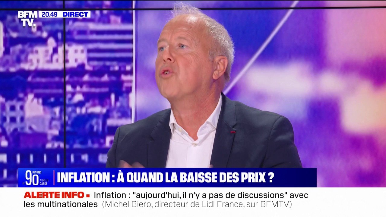 Face à l'inflation, "on n'a pas besoin de dénonciation" selon Jean-Philippe André, représentant des industries alimentaires