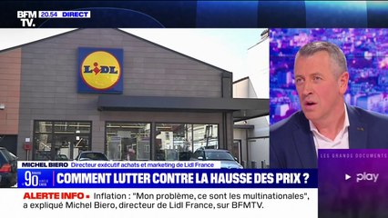 Trimestre anti-inflation: "Il y a 500 produits qui sont à un bon prix, les 39 500 autres, ils sont à quels prix?" interroge Michel Biero (Lidl)