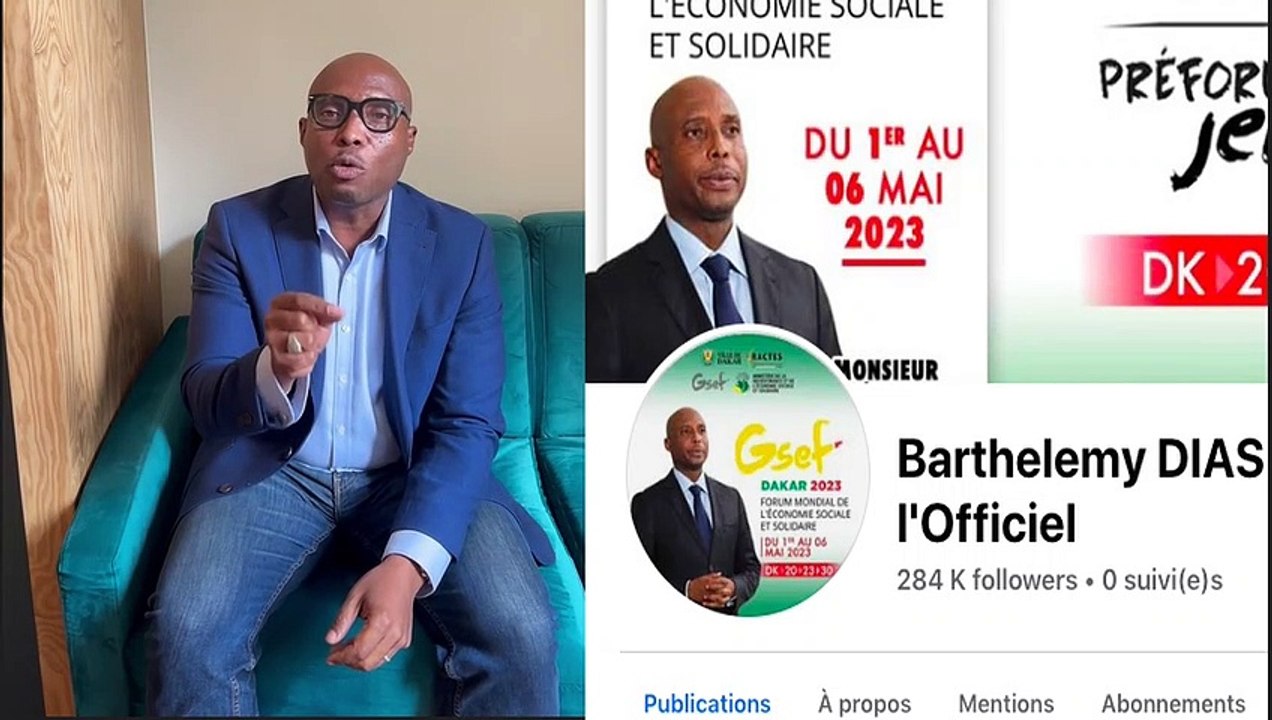 La réaction de Barthélémy Dias après avoir perdu plus de 50.000 abonnés