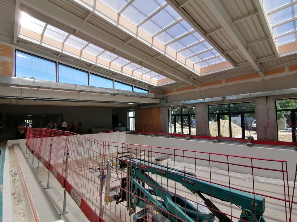 Les derniers travaux de la piscine Jean Clément à Montfavet