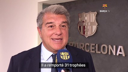 Joan Laporta rend hommage à Busquets : “Un grand capitaine du Barça”