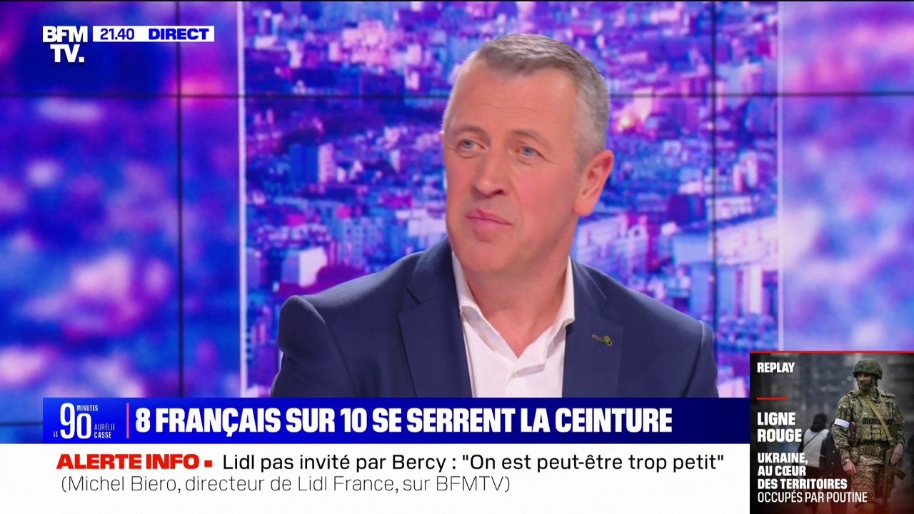 Prix de l'alimentaire: "On le sait tous, la baisse n'aura pas lieu demain matin" concède Michel Biero (Lidl)