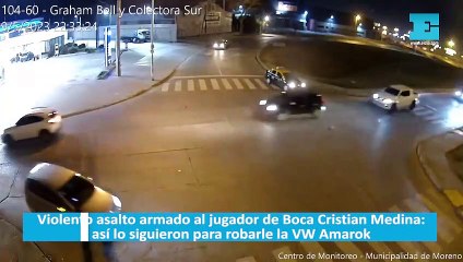 Violento asalto armado al jugador de Boca Cristian Medina: así lo siguieron para robarle la WV Amarok