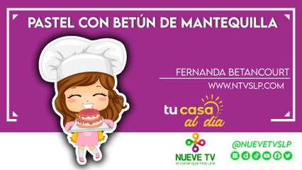 Pastel con betún de mantequilla