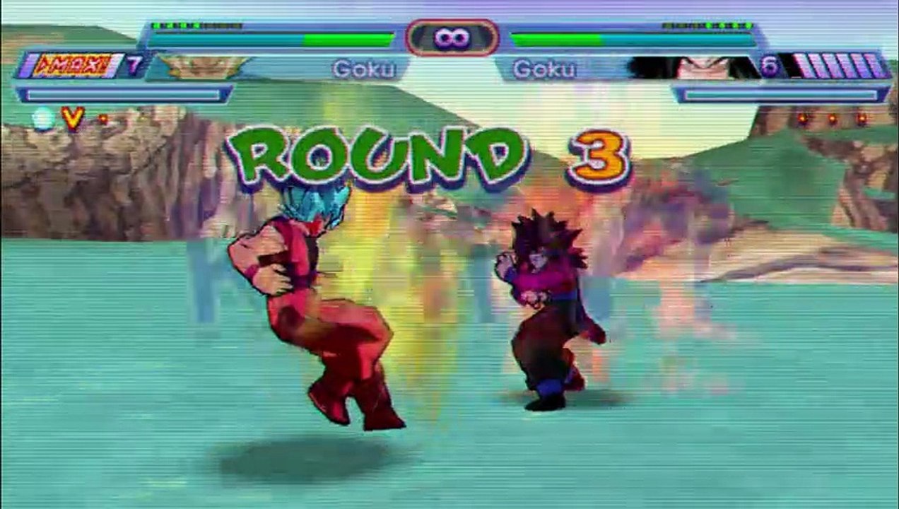 Dragon Ball Z: Shin Budokai 2 MOD HEROES - Goku SSGSS Kaioken VS Goku SS4LB RJ ANDA #dbs #dbh #dbgt