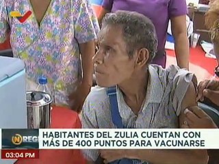 Realizan despliegue de 400 puntos de vacunación en el estado Zulia