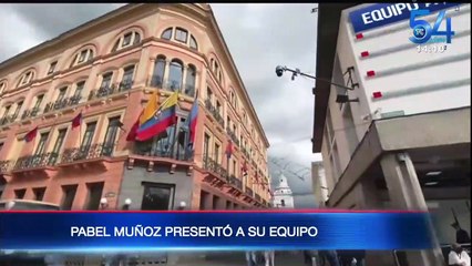 Pabel Muñoz presentó a su equipo de trabajo para la Alcaldía de Quito